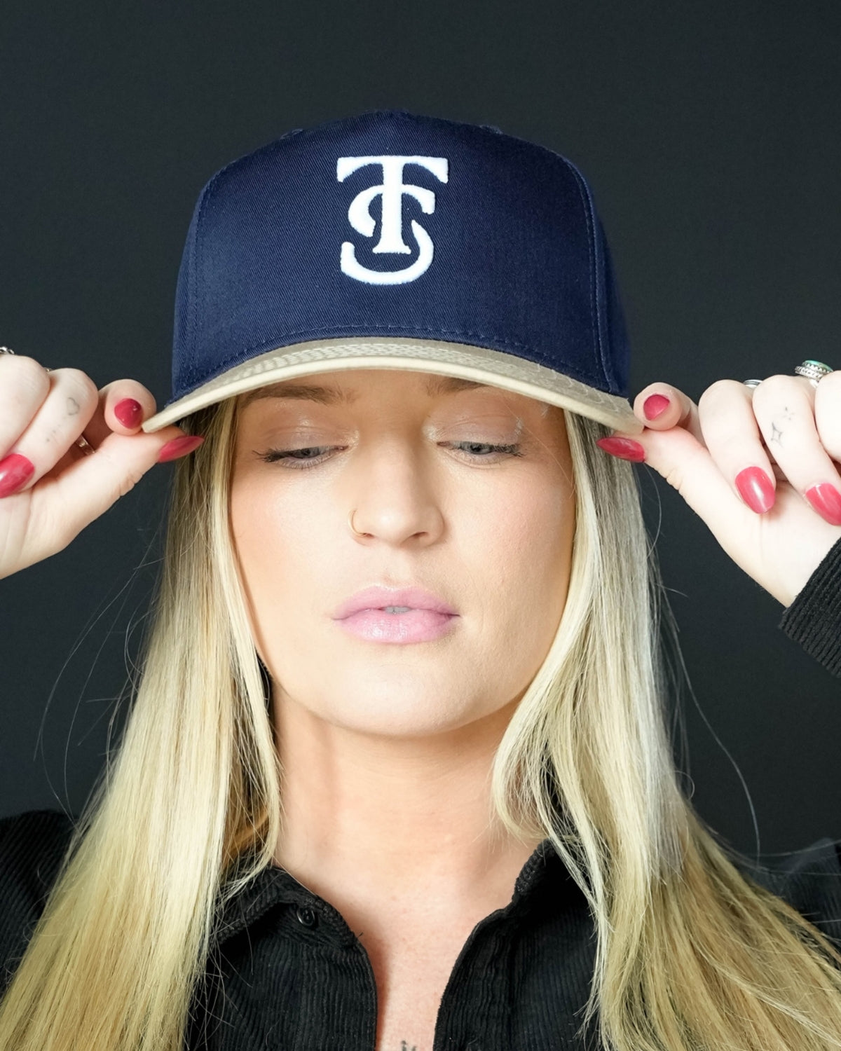 Fall Icon Hat - Navy/Tan